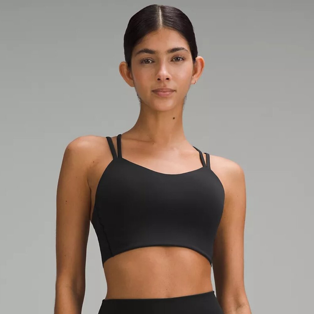 Lululemon Like a Cloud Longline Sports Bra Black Size 4